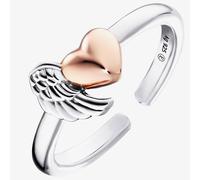 Angel Whisperer Two Tone Heart Wing Ring ERR-WINGHEART-BICOR