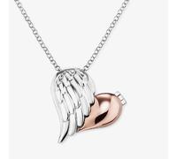 Angel Whisperer Two Tone With Love Locket Necklace ERN-WITHLOVE-02-BI