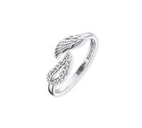 Angel Whisperer Women’s 925 Sterling Silver Ring with Cubic Zirconia - One Size - Nickel-Free