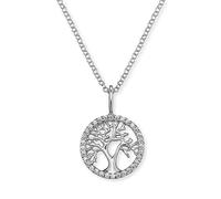 Angel Whisperer Women's 925 Sterling Silver Little Tree Zirconia Necklace