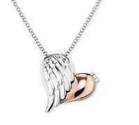 Angel Whisperer Two Tone With Love Locket Necklace ERN-WITHLOVE-02-BI
