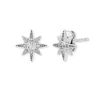 Angel Whisperer Women's Zirconia Stud Earrings | 925 Sterling Silver • Colored Gemstone Look • Ø 10mm