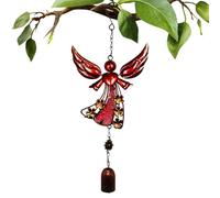 Angel Wind Chimes for Outside, Metal Windchimes, Angel Wind Chime Hanging Decoration, Sun Catcher Figure with Wings, Decorative Hanging Bells for Garden Patio Porch Window