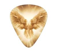 Angel Wing 12 Pcs Guitar Picks, 0.46mm/0.71mm/0.96mm Thickness, Guitar Plectrum With Storage Case For Acoustic-Electric Guitar Ukulele Bass