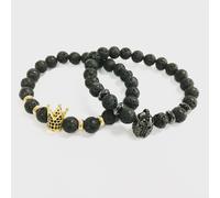 Angel Wing / Black Agate - Gemstone Bracelet