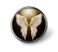Angel Wing Brooch Pins Lapel Pins for Men Women Badge Button Cover Decorative Jewelry Charms for Hats Bags Backpacks Suits Shirts Scarves Clothing Accessories Banquet Wedding Gift