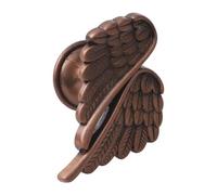 Angel Wing Cabinet Pulls: Zinc Alloy Single Hole Drawer Handles for Kitchen Bedroom Furniture, Modern Minimalist Decor Hardware in Gold Silver Black