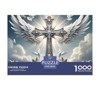 Angel Wing Cross Thick Sturdy Cardboard Excellent Brain Game, Suitable for Improving Mental Flexibility And Focus 38x26cm/1000pcs