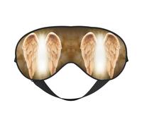 Angel Wing Double Sided Sleep Mask, Adjustable Blackout, Silk-Like Eye Mask for Sleeping,Travel, Soft, Breathable, Lightweight Comfortable Blindfold