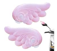 Angel Wing Emblem - Aerodynamic Wind Driven Ornament, Rotating Sculpture, Waterproof Weather Resistant Coating, High Speed Airflow Activation, Exterior Vehicle Modification Accessory for Motor