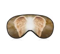 Angel Wing Eye Mask Sleep Mask for Side Sleeper Women Men Pressure-Free & Light Block-Out Blindfold Soft Comfortable Eye Covers Breathable Blindfold Adjustable