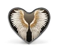 Angel Wing Lapel Pin Heart Metal Brooch Pin with Secure Pinback Fashion Button Badge for Clothing, Hats, Bags Decoration
