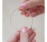 Angel Wing on Silver Ball Bead Bracelet