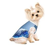 Angel Wing Print Dog Shirt Summer Pet T-Shirts Stretchy Cats Dogs Tee Shirt Sleeveless Tank Top Dog Vest