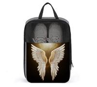 Angel Wing Shoe Bag Shoe Bags for Travel Waterproof Shoe Bag Shoes Storage Organizer with Zipper & Handle Sneaker Bag Shoe Pouch Golf Shoe Bag Soccer Cleat Bag, style, One Size, Shoe Bags for Travel