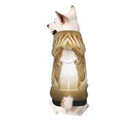 Angel Wing Small Dog Hoodie Cute Printed Pet Sweater with Hood for Small Breed Dogs, Lightweight Comfortable