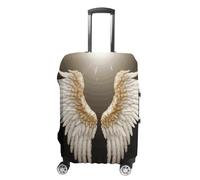 Angel Wing Suitcase Covers Luggage Protector - Travel Elastic Baggage Case Protective, Washable Anti-scratch Large Suit Case Cover for Suitcases Fits 19-32 Inch Luggages, white, M, Flower and Animals