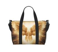 Angel Wing Travel Tote Bag Unisex, Water-Resistant Weekend Gym Bag, Large Capacity Adjustable Shoulder Strap Travel Bag