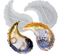 Angel Wing Trinket Dish Epoxy Resin Silicone Moulds Polymer Clay Concrete Cement, DIY Jewellery Storage Tray, Candle Holder, Ashtray 2-Count, 4.92x3.15inch