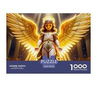 Angel Wings 1000 Pc Adult Jigsaws - Angel Wing Light Temple Impossible Hard Difficult Challenging Game for Wall Decoration And Gifts70x50cm/1000pcs