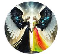 Angel Wings 1000 Piece Jigsaw Puzzle for Kids And Adults Divine Symbol Brainteasing Jigsaws Challenge Games Great Gift 1000pcs (67.5x67.5cm)