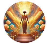Angel Wings 1000 Piece Jigsaw Puzzle for Women, Men Divine Symbol Challenging Puzzles Educational Games Fun Present & Activity 1000pcs (67.5x67.5cm)