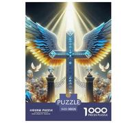 Angel Wings 1000 Piece Jigsaw Puzzles for Adults Challenging Game Home Decors Creativity & Gift Giving 38x26cm/1000pcs