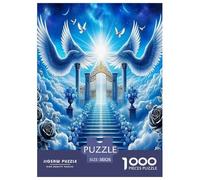 Angel Wings 1000 Piece Jigsaw Puzzles Fun Challenging Modern Angelic Wings & Celestial Hearts Classic Educational Games for The Whole Gifts Suitable for Children & People Aged 14+ 38x26cm/1000pcs