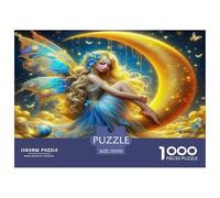 Angel Wings 1000 Piece Jigsaw Puzzles Fun Challenging Modern Angelic Wings & Celestial Hearts Classic Educational Games for The Whole Gifts Suitable for Children & People Aged 14+ 70x50cm/1000pcs