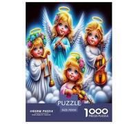 Angel Wings 1000 Piece Jigsaw Puzzles Fun Challenging Modern Angelic Wings & Celestial Hearts Educational Game for The Whole Gifts For Children And Adults Aged 14 And Over 70x50cm/1000pcs