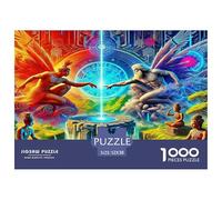 Angel Wings 1000 Piece Jigsaw Puzzles Fun Challenging Modern Angelic Wings & Celestial Hearts for Family Activity Game Beautiful Decoration Suitable for Children & People Aged 14+ 52x38cm/1000pcs