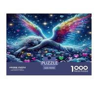 Angel Wings 1000 Piece Jigsaw Puzzles Fun Challenging Modern Angelic Wings & Celestial Hearts Puzzles Game for The Whole Gifts For Children And Adults Aged 14 And Over 70x50cm/1000pcs