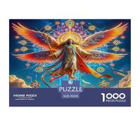 Angel Wings 1000 Piece Jigsaw Puzzles Fun Challenging Modern Angelic Wings & Celestial Hearts Puzzles Game Beautiful Decoration for Adults And Kids Age 70x50cm/1000pcs