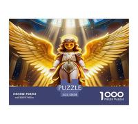 Angel Wings 1000 Piece Jigsaw Puzzles Fun Challenging Modern Angelic Wings & Celestial Hearts Puzzles Game Beautiful Decoration For Children And Adults Aged 14 And Over 52x38cm/1000pcs