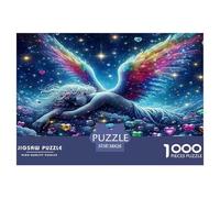 Angel Wings 1000 Piece Jigsaw Puzzles Fun Challenging Modern Angelic Wings Divine Art Classic Educational Games Creativity & Gift Giving For Children And Adults Aged 14 And Over 38x26cm/1000pcs