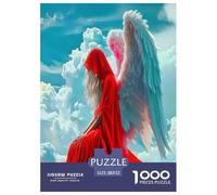 Angel Wings 1000 Piece Jigsaw Puzzles Fun Challenging Modern Angelic Wings Divine Art Classic Educational Games for The Whole Gifts Suitable for Children & People Aged 14+ 52x38cm/1000pcs