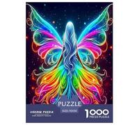 Angel Wings 1000 Piece Jigsaw Puzzles Fun Challenging Modern Angelic Wings Divine Art Classic Educational Games for The Whole Gifts Suitable for Children & People Aged 14+ 70x50cm/1000pcs