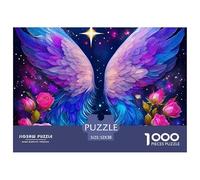 Angel Wings 1000 Piece Puzzles Age 14+ for Adults Whimsical Challenge Colourful Creativity Gift Giving 100% Recycled Cardboard Jumbo 52x38cm/1000pcs