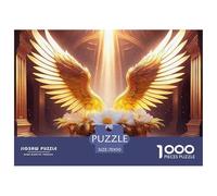Angel Wings 1000 Pieces Jigsaw Puzzles Engaging Home Decoration Jigsaw Puzzle Home Decoration for Adults & Families 70x50cm/1000pcs
