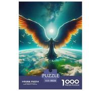 Angel Wings 1000 Pieces Painting Paper Jigsaw Puzzle - 100% Recycled Cardboard Decoration for Adults & Kids | 38x26cm/1000pcs