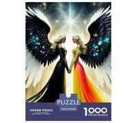 Angel Wings 1000 Pieces Painting Paper Jigsaw Puzzle - "What Happens Next" Decoration for Adults & Kids | 70x50cm/1000pcs