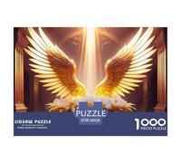 Angel Wings 1000 Pieces Puzzle Age 14+ for Adults Fun Challenging Brainteasing Jigsaw Colourful Creativity Gift Giving 38x26cm/1000pcs