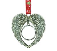Angel Wings Christmas Ornaments - A Piece Of My Heart Is In Paradise Memorial Ornament, Warm Tree Decoration With Hanging Loop | Memorial Accessories For Holiday