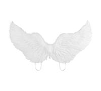 Angel Wings Costume Accessory Fairy Wings with Elastic Straps for Party | Fluffy Angel Wings Costume Accessories, Large 80cm x 40cm Cosplay Feather Wings for Adults Halloween Christmas