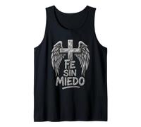 Angel Wings Faith Religious Fe Sin Miedo Cross Vintage Tank Top