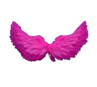 Angel Wings for Adults Kids, White Feather Wings Halloween Angel Fairy Costume Cosplay for Women Girls, Fallen Angel Wings Costume for Adult Halloween Christmas Party Fancy Dress Up (Rose Red)