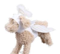 Angel Wings for Dogs - Soft Pet Costume Set Lightweight Halloween Suit Adjustable Pet Clothes Comfortable Style Brim | Angel Wings Costume for Pets