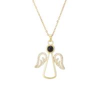 Angel Wings Gold and Silver Necklace for Women with Personalized Picture -Keep the Good Memories Forever-Birthday Gifts for Women-Anniversary and Holiday Gifts (Gold)