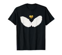 Angel wings gold heart T-Shirt