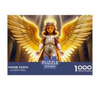 Angel Wings Great Gift Idea 1000 Pc Adult Jigsaws - Angel Wing Light Temple Impossible Hard Challenging Game for Wall Decoration38x26cm/1000pcs